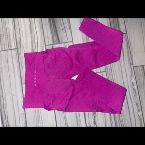 NVGTN pink seamless contour leggings